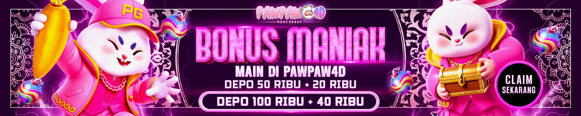 bonus maniak main pawpaw4d